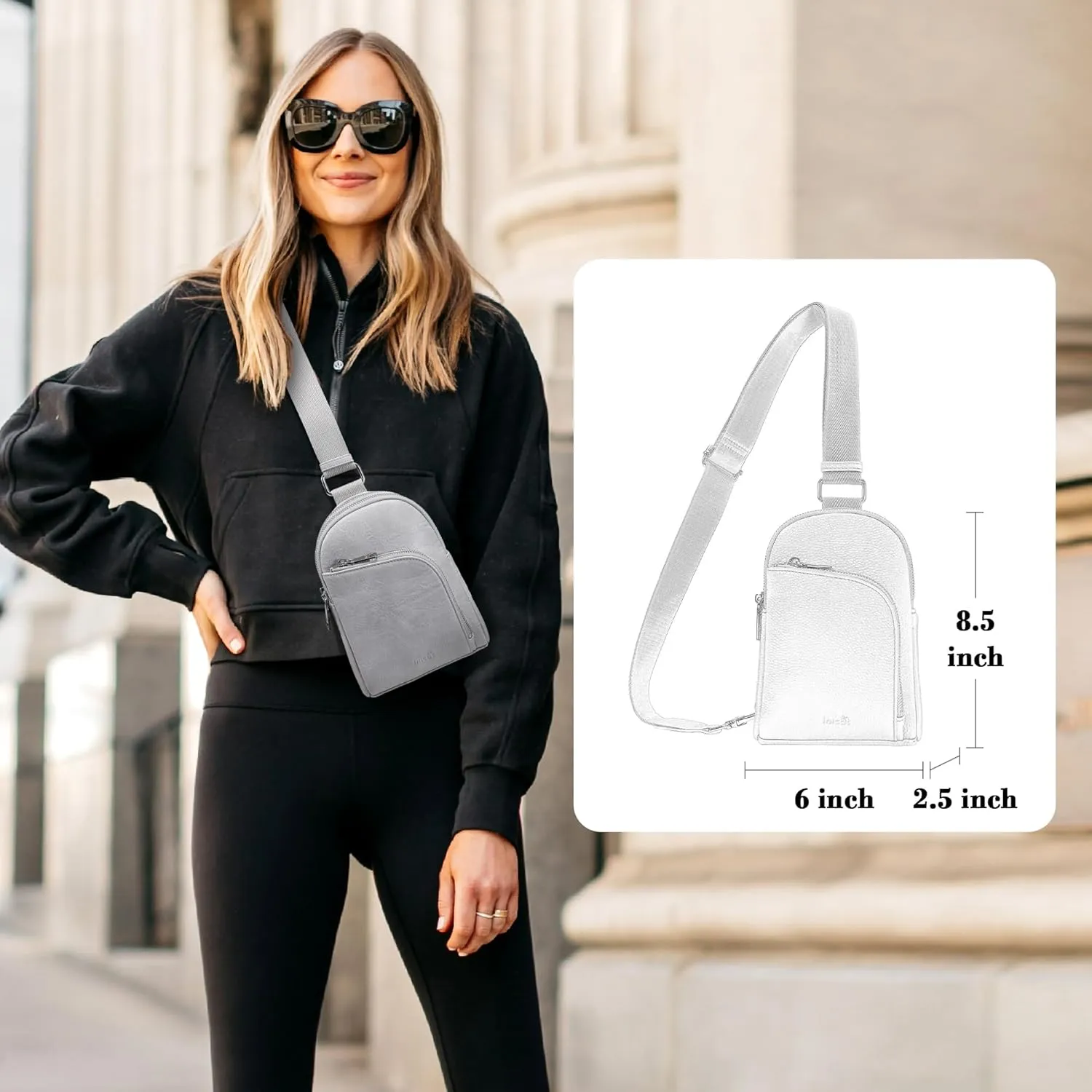 Haytijoe RFID Blocking Crossbody Bags for Women Travel Small Sling Bag Leather Cross Body Bag for Woman Fanny Packs Chest Bag
