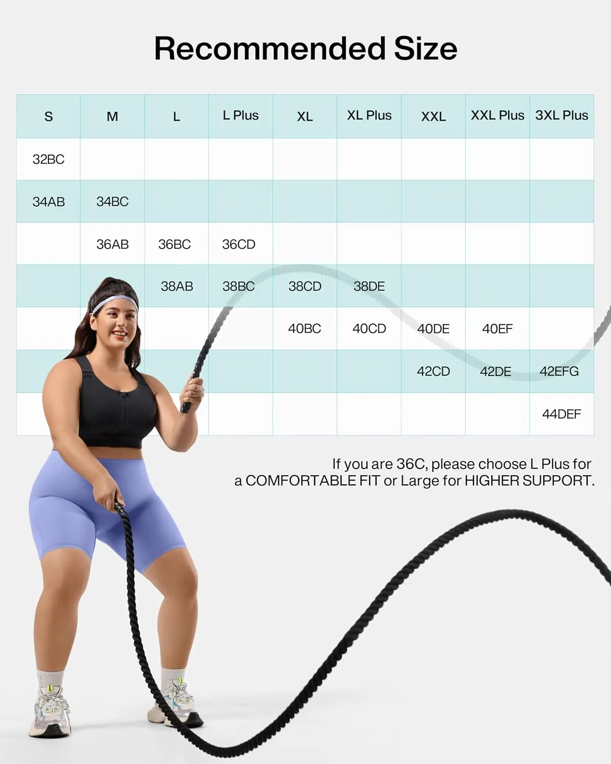 High Impact Zip Front Adjustable Sports Bra No Bounce Criss Cross Plus Size Bras for Women Workout Running