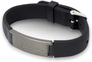 Hornady Rapid Safe Adjustable Wristband, 98166 - Provides Fast, Touch Free Entry to Rapid Safes in Emergencies - Includes Stylish Metal Bezel Logo, Silicone Band & RFID Chip
