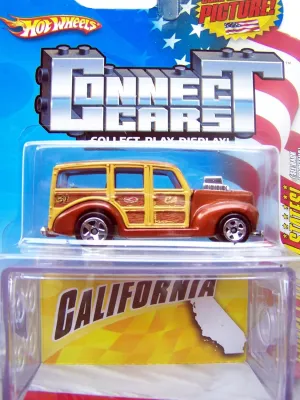 Hotwheels Connect Cars: Collect All 50 States #31 of 50 California '40's Woodie