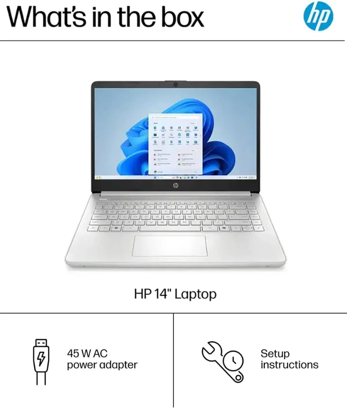 HP 14 Business Laptop Computer - Intel Processor N150, 14 inch HD Portable Laptop, Windows 11 Pro & MS Office Lifetime License, AI-Powered, 12 Hr Batter (16GB RAM | 128GB SSD | 256GB SD Card) Silver