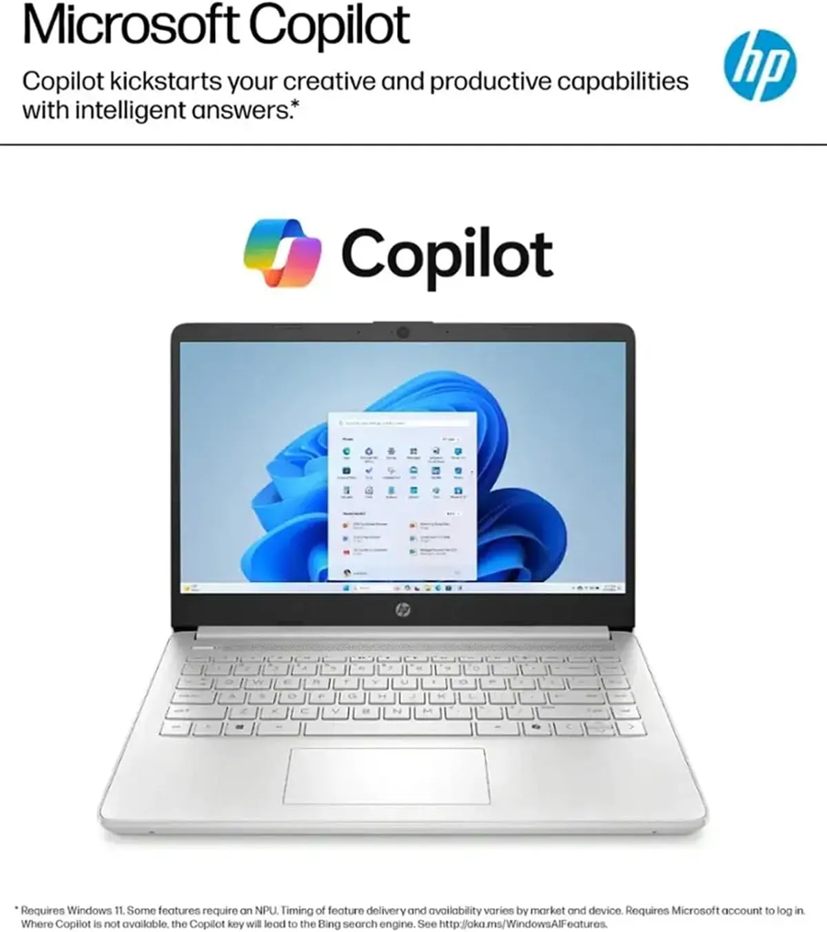 HP 14 Business Laptop Computer - Intel Processor N150, 14 inch HD Portable Laptop, Windows 11 Pro & MS Office Lifetime License, AI-Powered, 12 Hr Batter (16GB RAM | 128GB SSD | 256GB SD Card) Silver