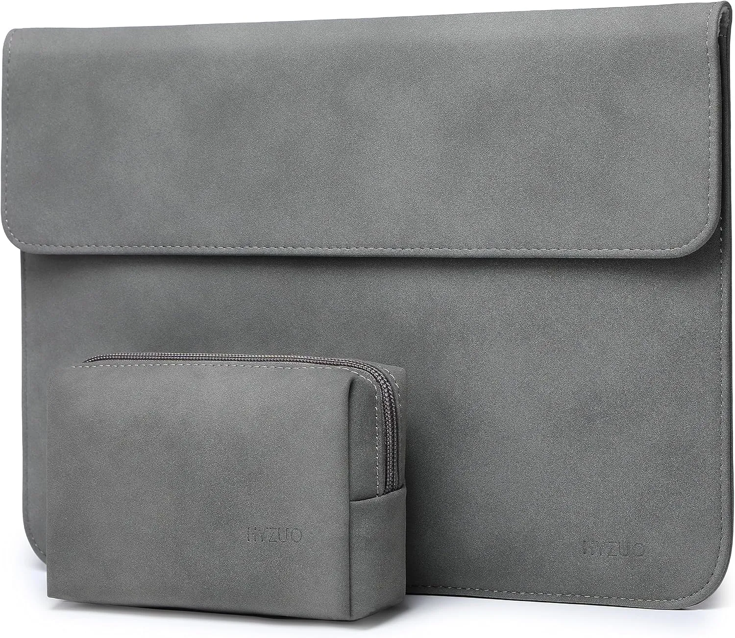 HYZUO 13.3-14 Inch Laptop Sleeve Bag for MacBook Pro 14 M4/M3/M2/M1 Pro/Max A3401 A3185 A3112 2021-2025, MacBook Air 13 2012-2017, 13.8/13.5 Surface Laptop 7-1, Case with Pouch, Dark Gray-H
