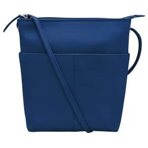 ILI 6661 COBALT MIDI SAC CROSSBODY INTERNATIONAL LEATHER INDUSTRIES