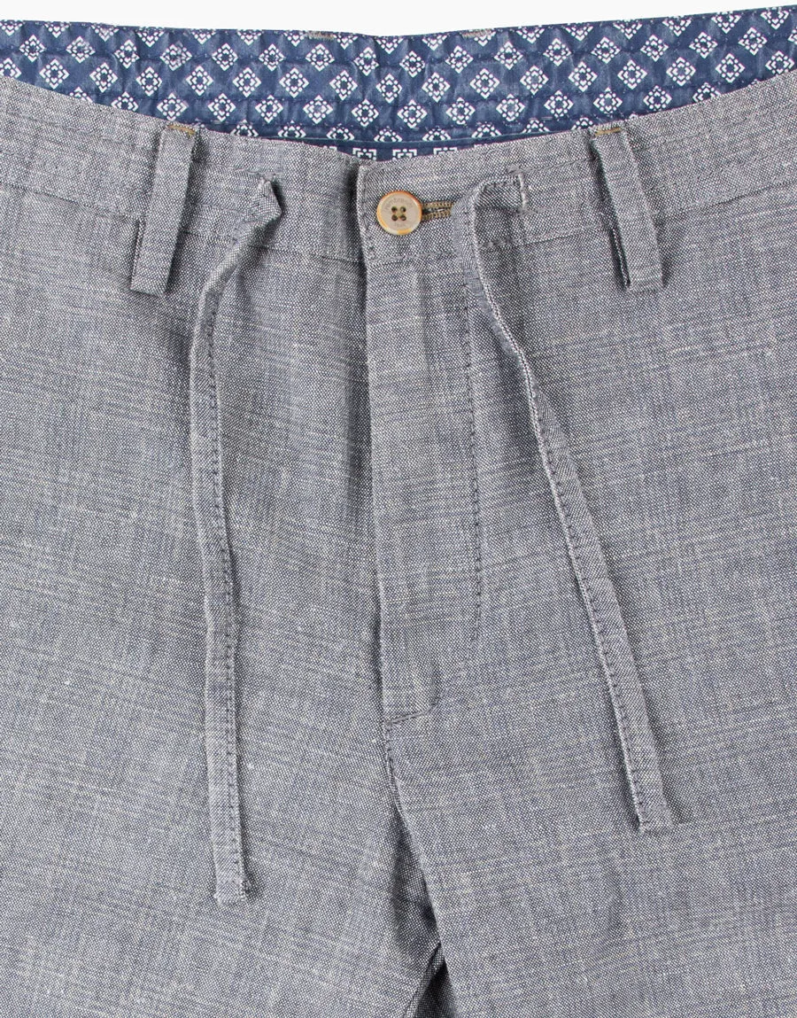 Island Indigo Check Shorts