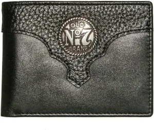 Jack Daniel's Black Bifold Wallet, Adult Men, Unisex Adults, Leather, Wallet, RFID Protected