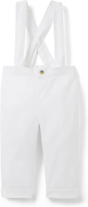Janie and Jack Baby Boys' Linen Suspender Pants (Infant)