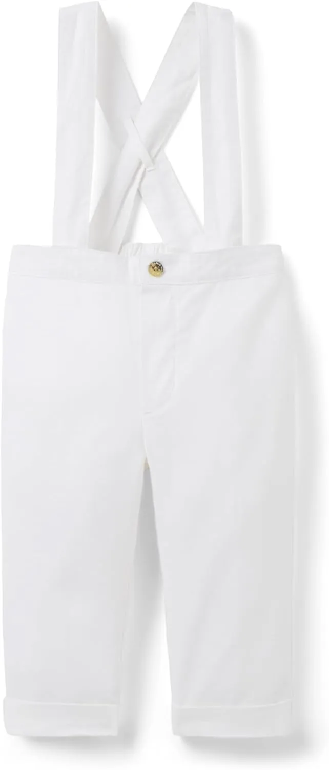 Janie and Jack Baby Boys' Linen Suspender Pants (Infant)