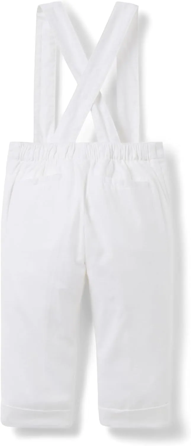 Janie and Jack Baby Boys' Linen Suspender Pants (Infant)