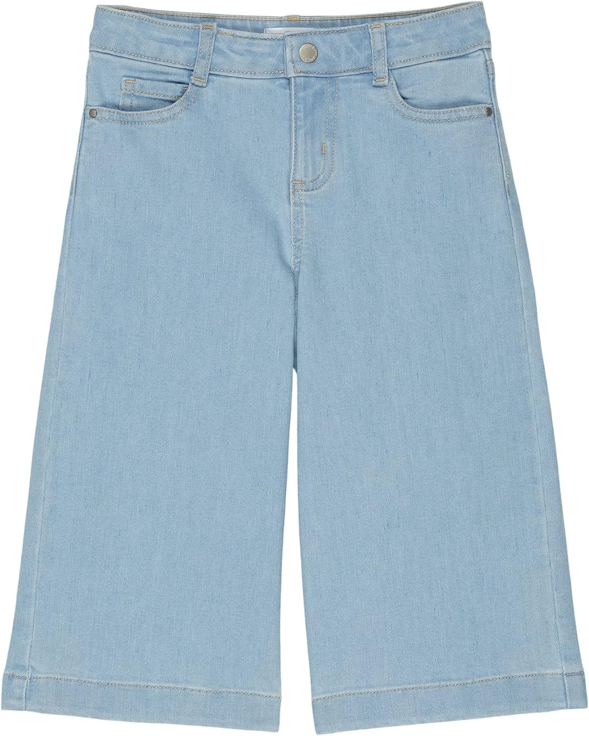 Janie and Jack Girl's Denim Wide Leg Crop Pants (Toddler/Little Kids/Big Kids)