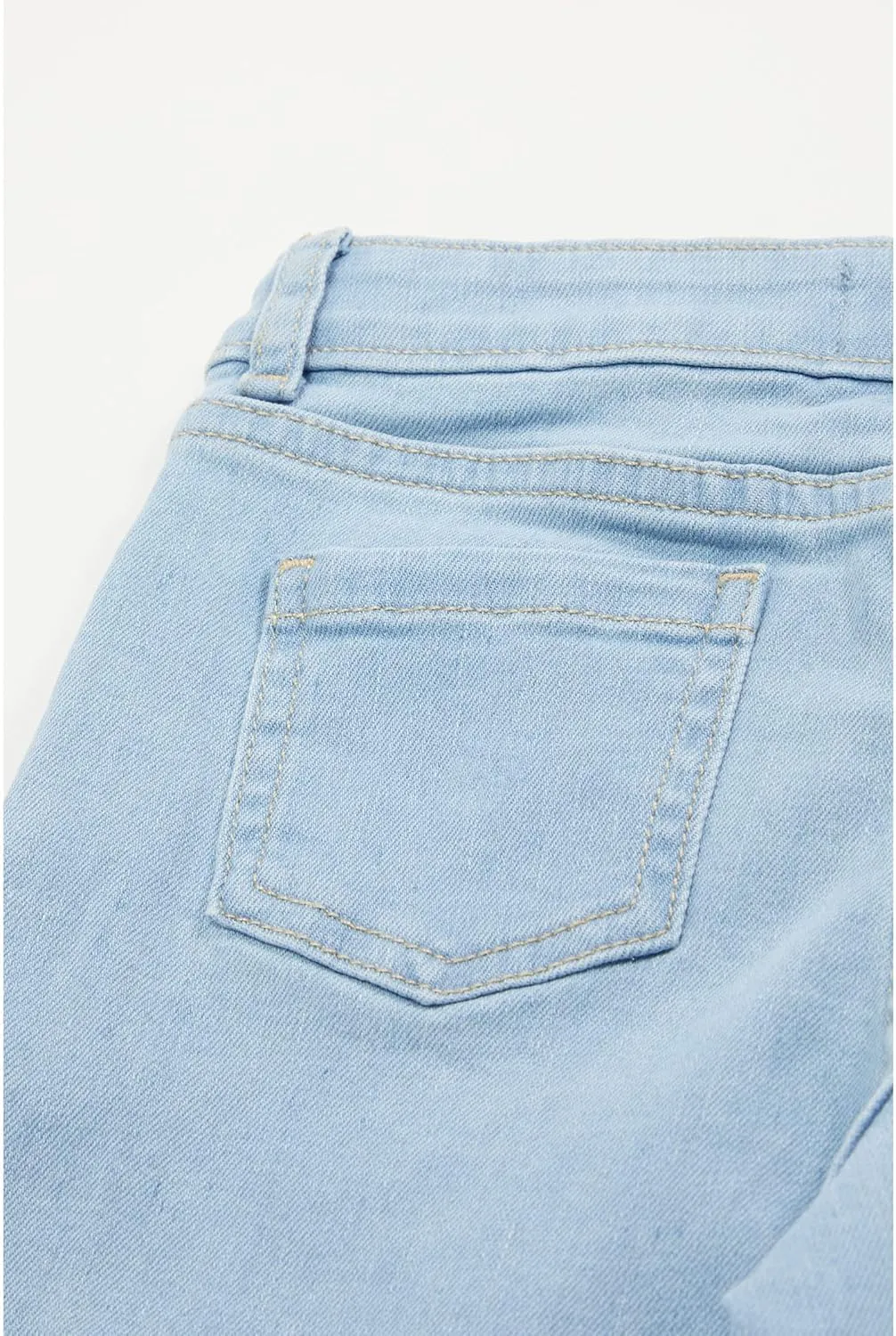 Janie and Jack Girl's Denim Wide Leg Crop Pants (Toddler/Little Kids/Big Kids)
