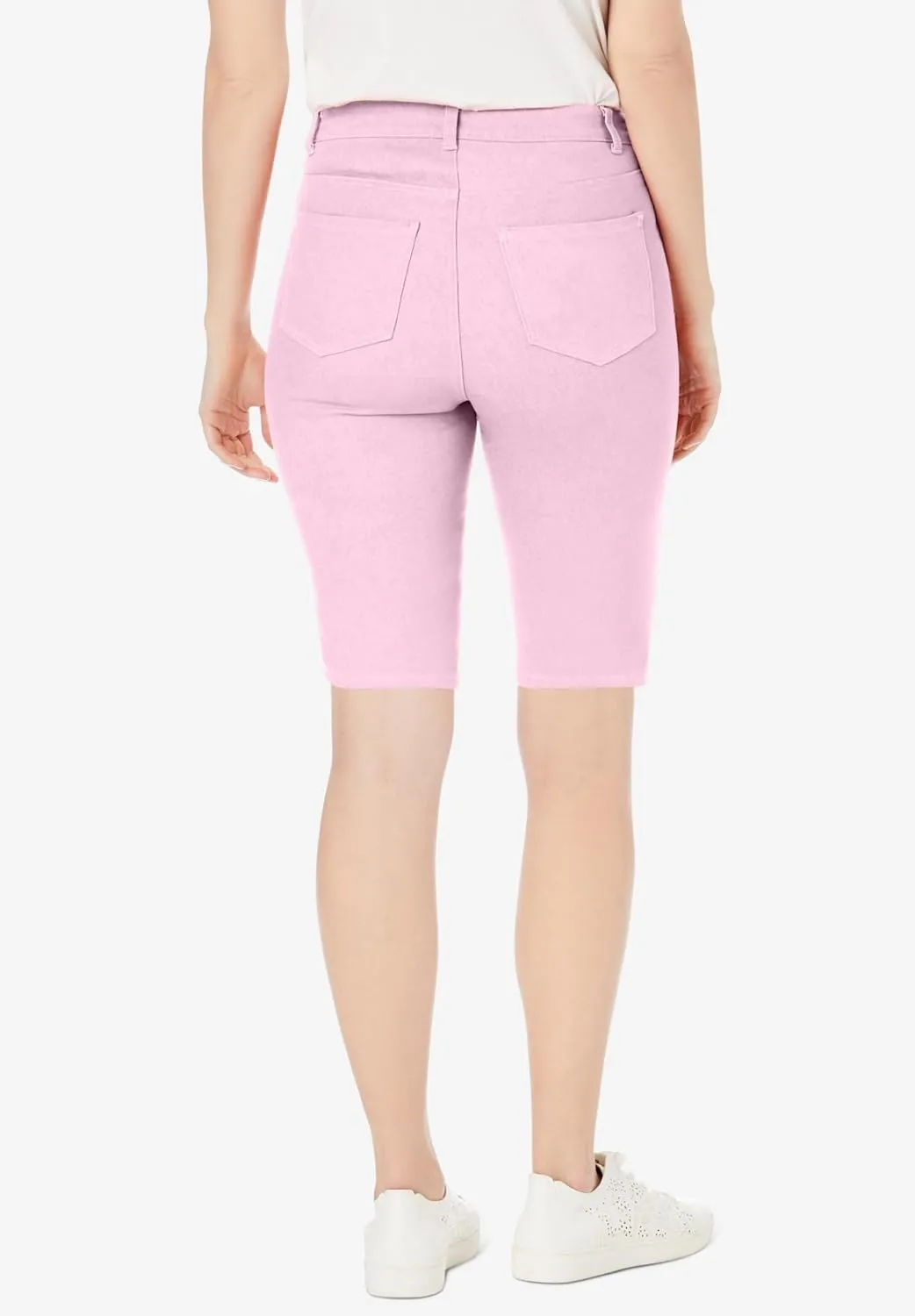 Jessica London Women's Plus Size True Fit Stretch Denim Bermuda Short