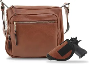 JESSIE & JAMES | Concealed Carry RFID Blocking Crossbody Purse for Women with Lock and Key