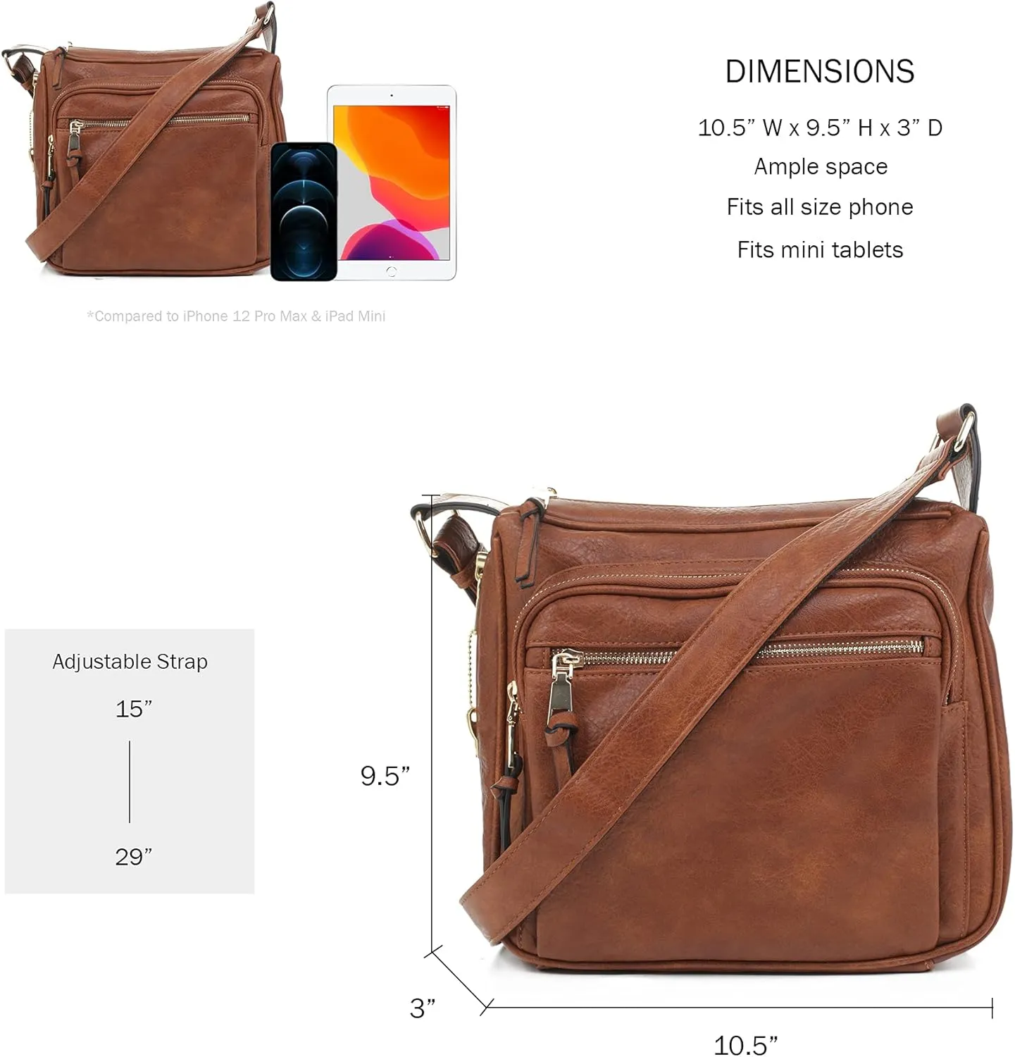JESSIE & JAMES | Concealed Carry RFID Blocking Crossbody Purse for Women with Lock and Key