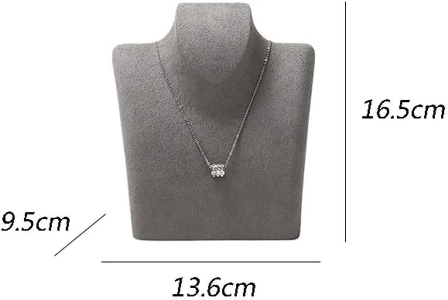 Jewellery Organiser Stand Necklace Display Stand Bust Display Stand Pendant Jewelry Hanging Rack Window Jewelry Storage Stand Jewellery Display Stand (Gris Small)
