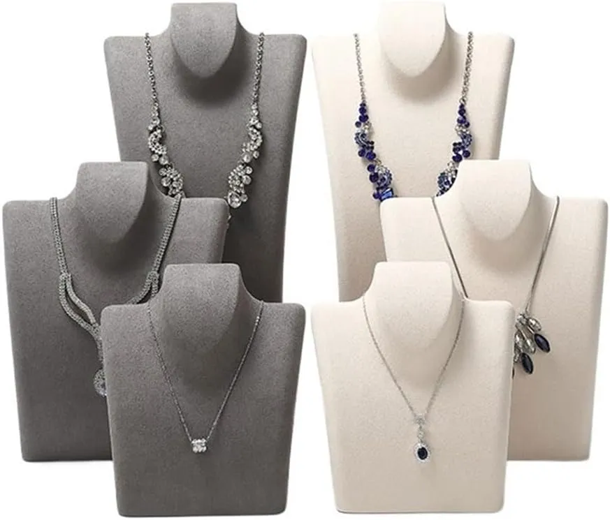 Jewellery Organiser Stand Necklace Display Stand Bust Display Stand Pendant Jewelry Hanging Rack Window Jewelry Storage Stand Jewellery Display Stand (Gris Small)