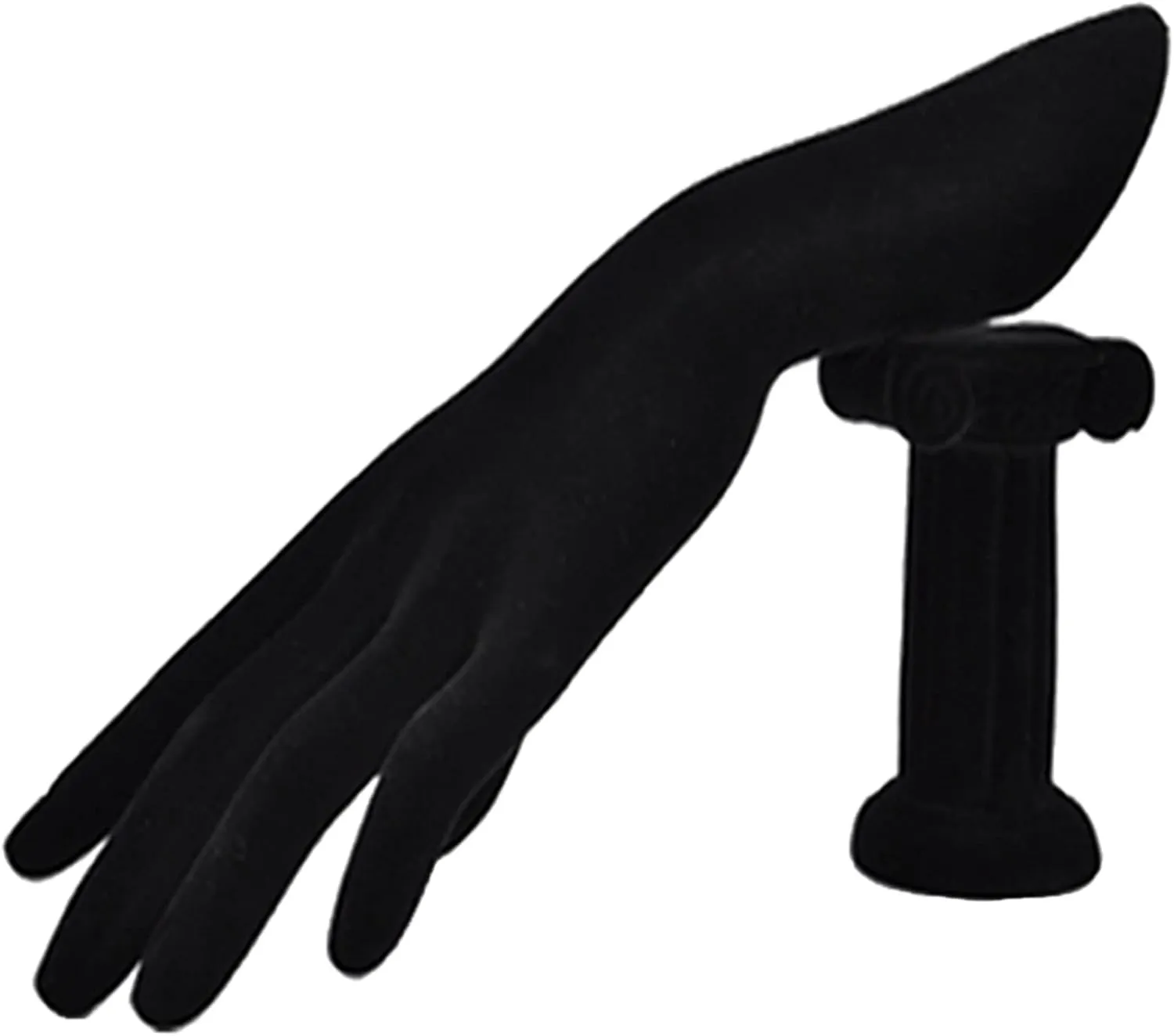 Jewelry Hanger Jewellery Finger Display Mannequin Stand, Mannequin Hand Form for Jewelry Bracelet Ring Watch Display Hand Stand Jewelry Tree (Color : Black Velvet)