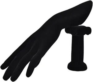 Jewelry Hanger Jewellery Finger Display Mannequin Stand, Mannequin Hand Form for Jewelry Bracelet Ring Watch Display Hand Stand Jewelry Tree (Color : Black Velvet)