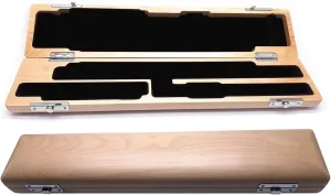 Jiayouy B-Foot Maple Wood Flute Case Cover - 17 Hole Flute Bag for Musician Gift - 17 Inch Length