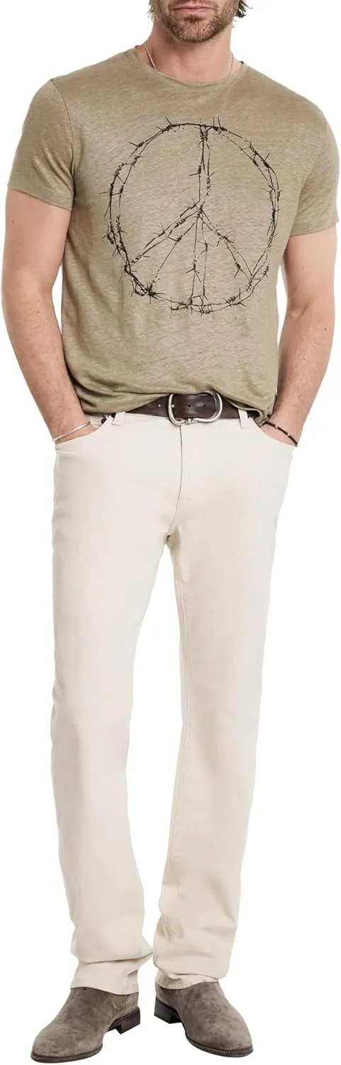 John Varvatos Men's Barbedwire Peace Tee