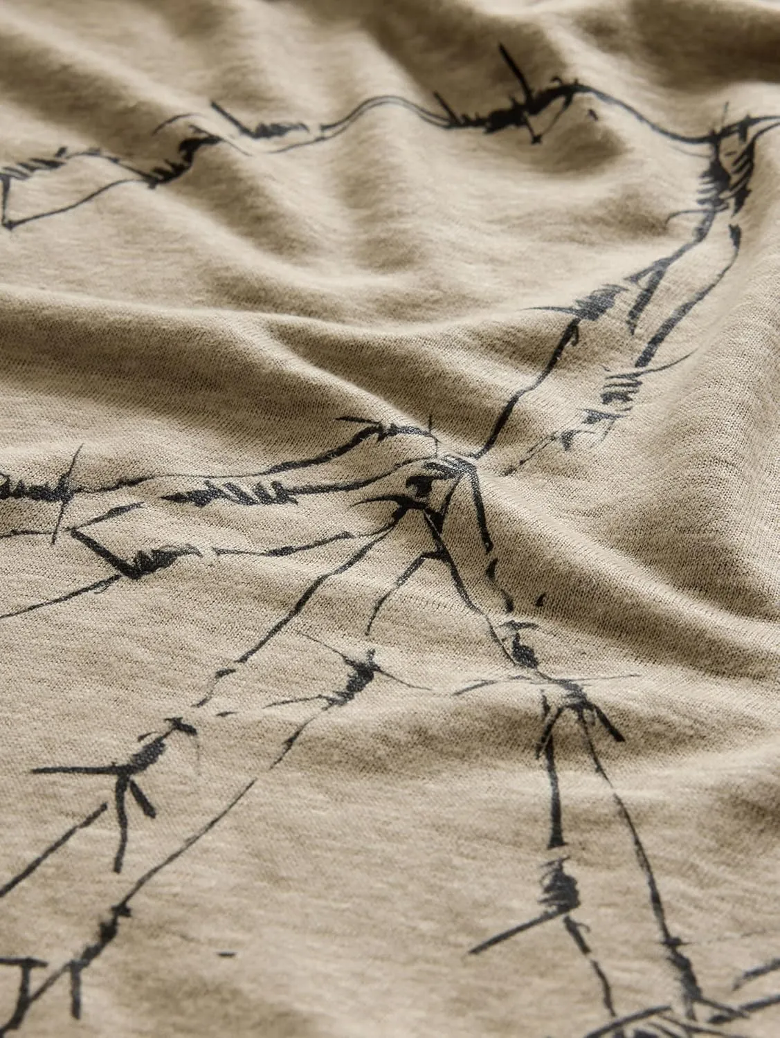 John Varvatos Men's Barbedwire Peace Tee