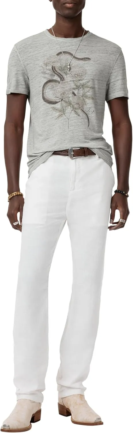 John Varvatos Men's Snake Floral Tee