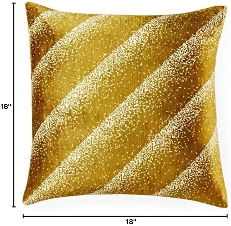 Jonathan Adler - Throw Pillow - Vapor Lines Olive