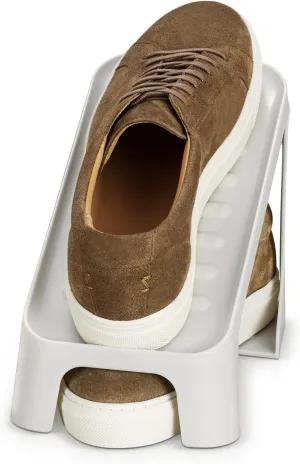 Joseph Joseph Shoe-In Shoe Slots Organizer, Footwear Stackers for a Pair of Shoes, Space Saver Rack, Recycled Plastic, 6-Pack