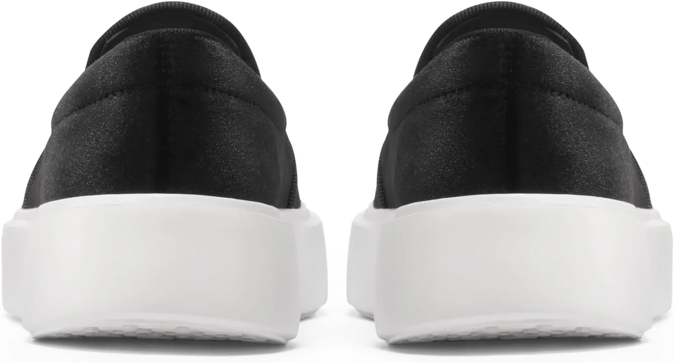 Journey West Women's Fashion Velvet Sneakers with Embroidery Comfortable Slip-On Work Shoes for Women