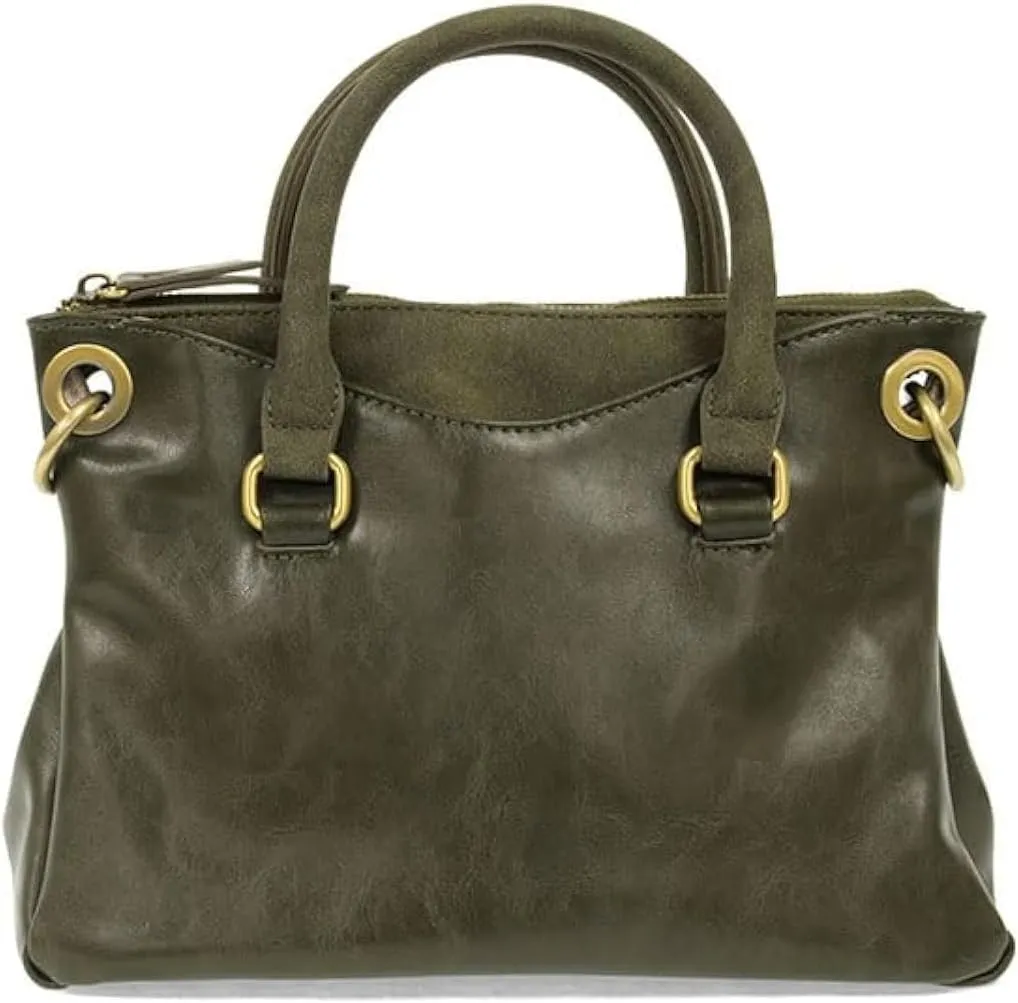 Joy Susan Stella Mini Convertible Satchel Suede Trim