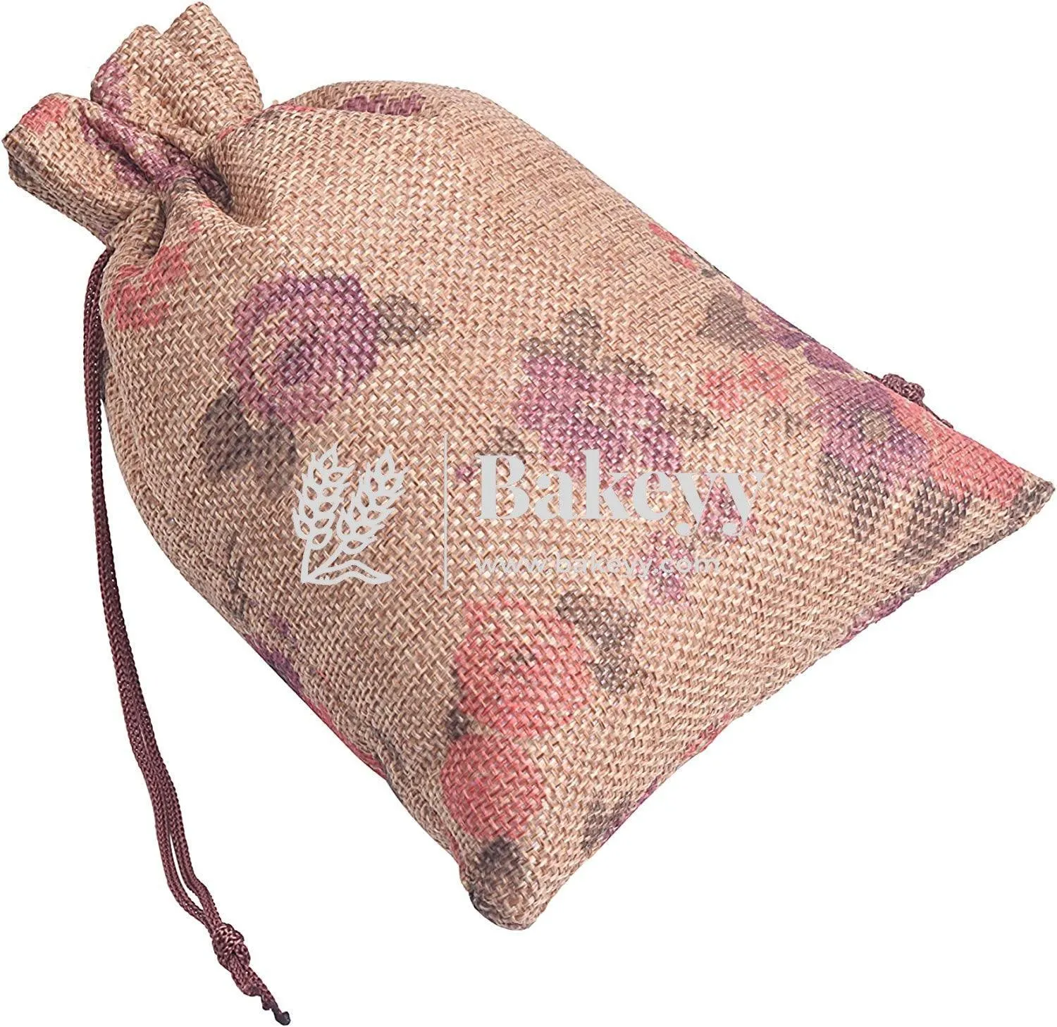 Jute Potli Bag | Gift Return Gifts Bags| Printed Jute Bag | Drawstring Bags