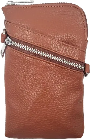 K. Carroll Accessories Carrie Crossbody Vegan Leather Crossbody Bag, Open Front Pocket, Zipper Pocket, RFID Protection