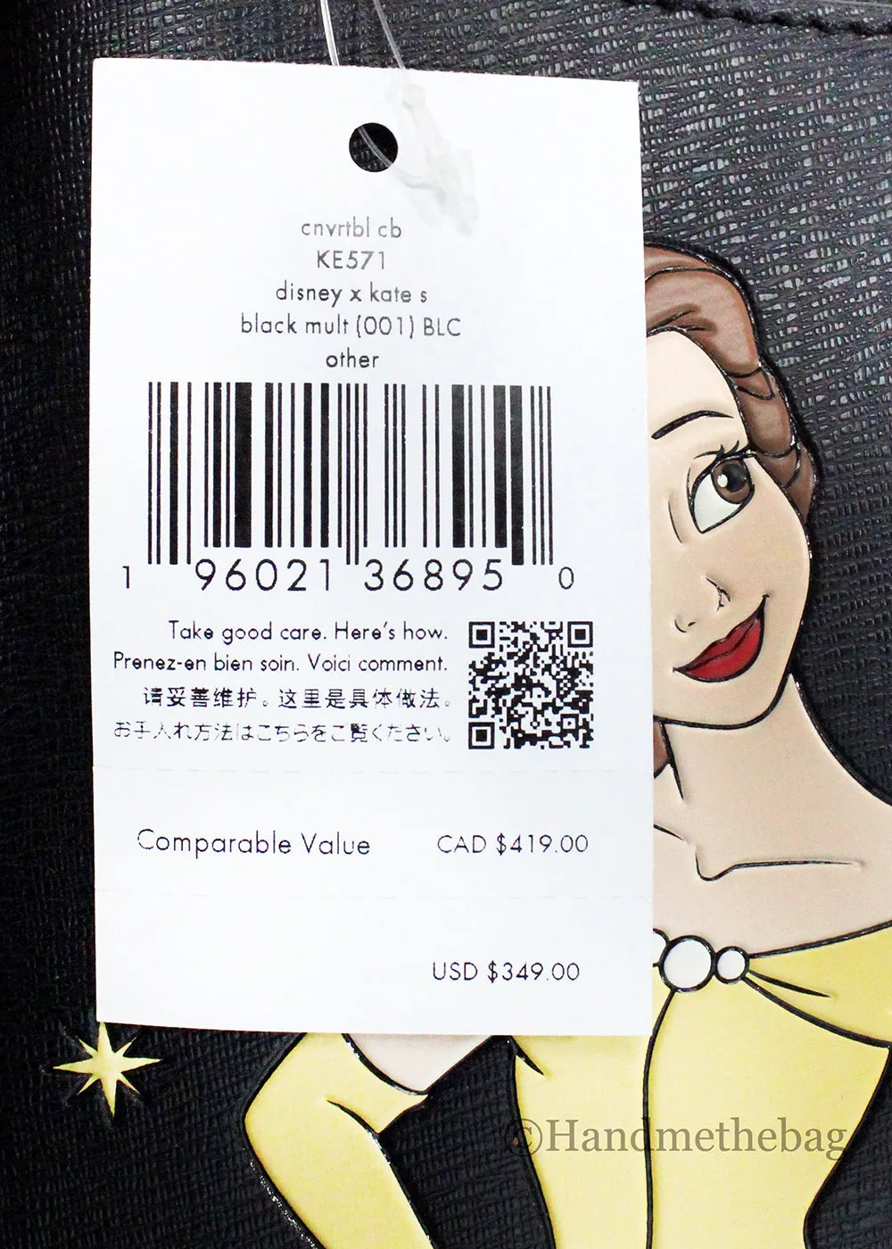 Kate Spade X Disney Beauty And The Beast Convertible Crossbody