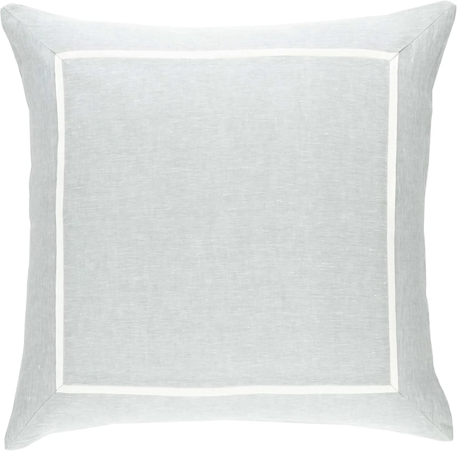 Keaton Linen Sky Duvet Sham, King Size, Sky Blue/Blue Solid Pattern