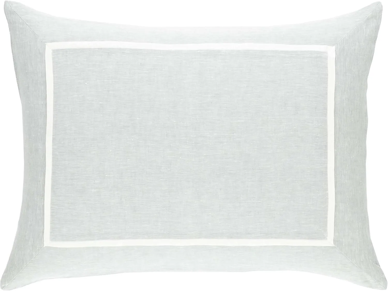 Keaton Linen Sky Duvet Sham, King Size, Sky Blue/Blue Solid Pattern