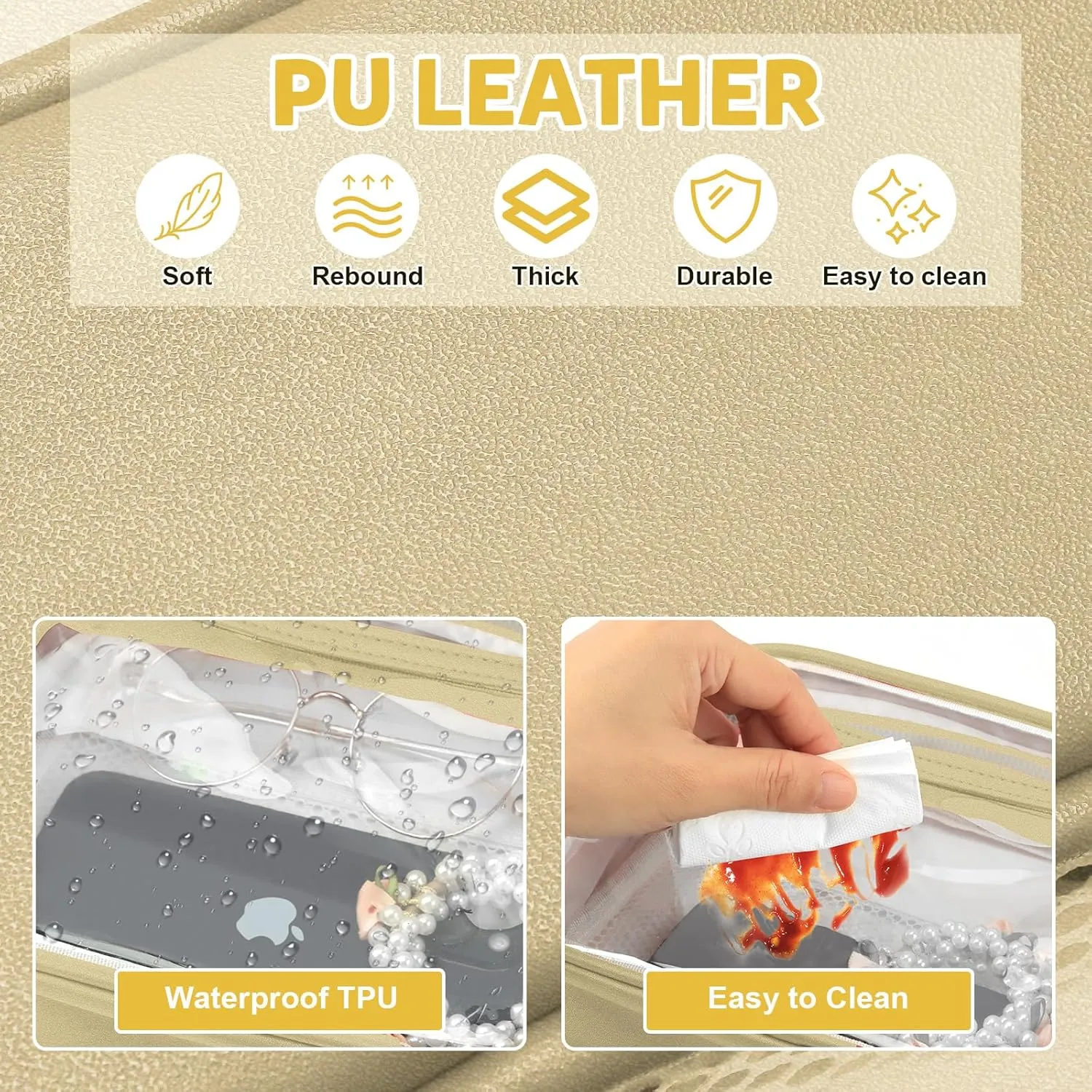 KETIEE Clear Crossbody Bag, Stadium Approved Clear Purse Bag for Concerts Sports Events Festivals