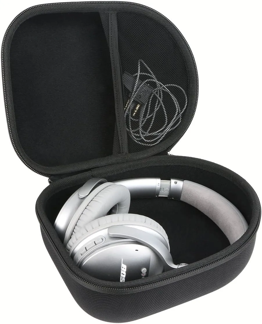 Khanka Hard Case Replacement for Audio-Technica Professional Studio Monitor Headphones Headset Headphone (black2)