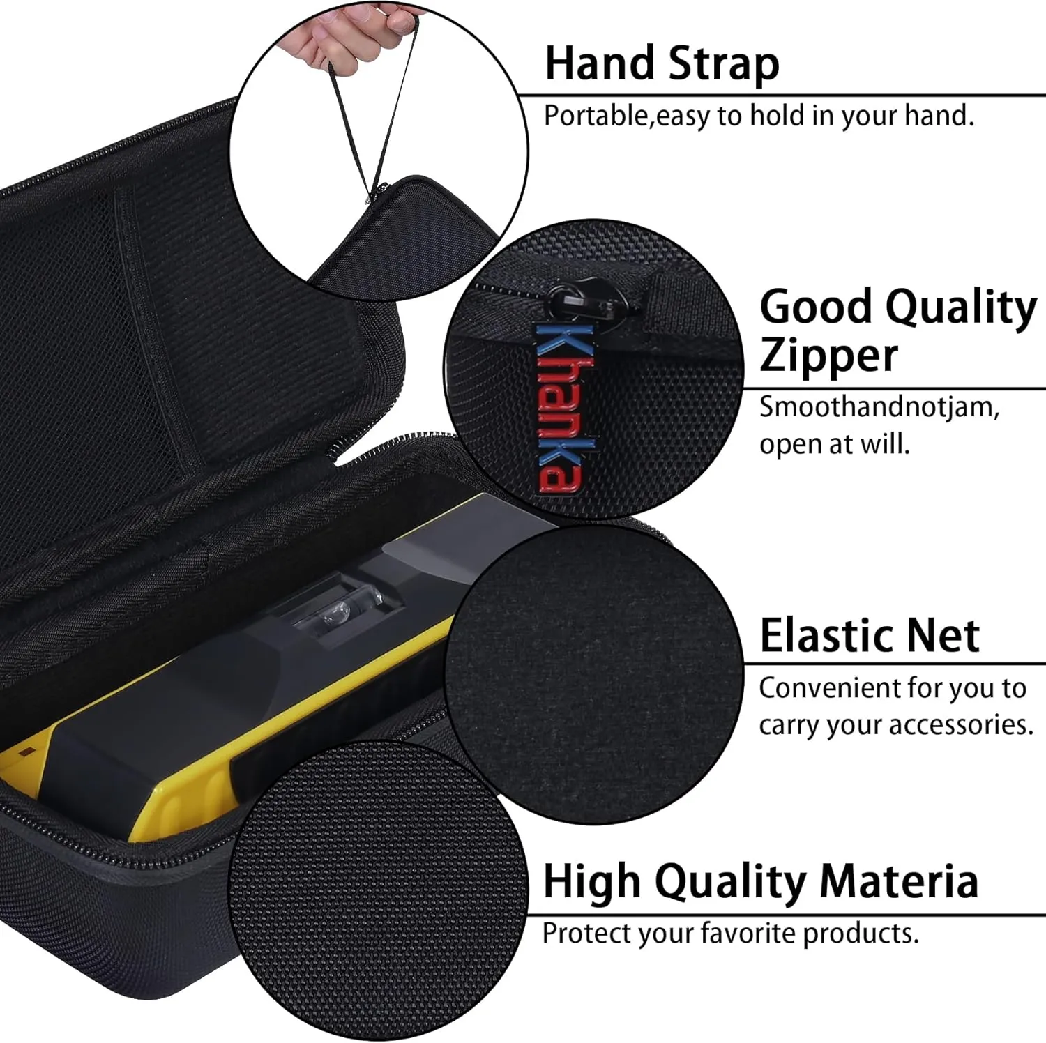 Khanka Hard Case Replacement for Franklin Sensors ProSensor 710 710  T13 T11 Professional Stud Finder (Black)