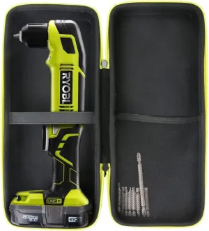 Khanka Hard Travel Case Compatible with Ryobi P241 One  18 Volt Lithium Ion 130 Inch Pounds 1,100 RPM 3/8 Inch Right Angle Drill