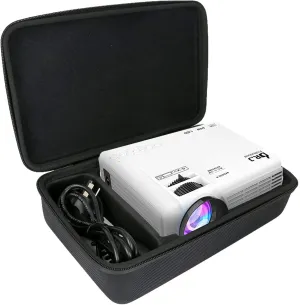 Khanka Hard Travel Case Replacement for DR. J Professional 1080P Mini Projector (Black)