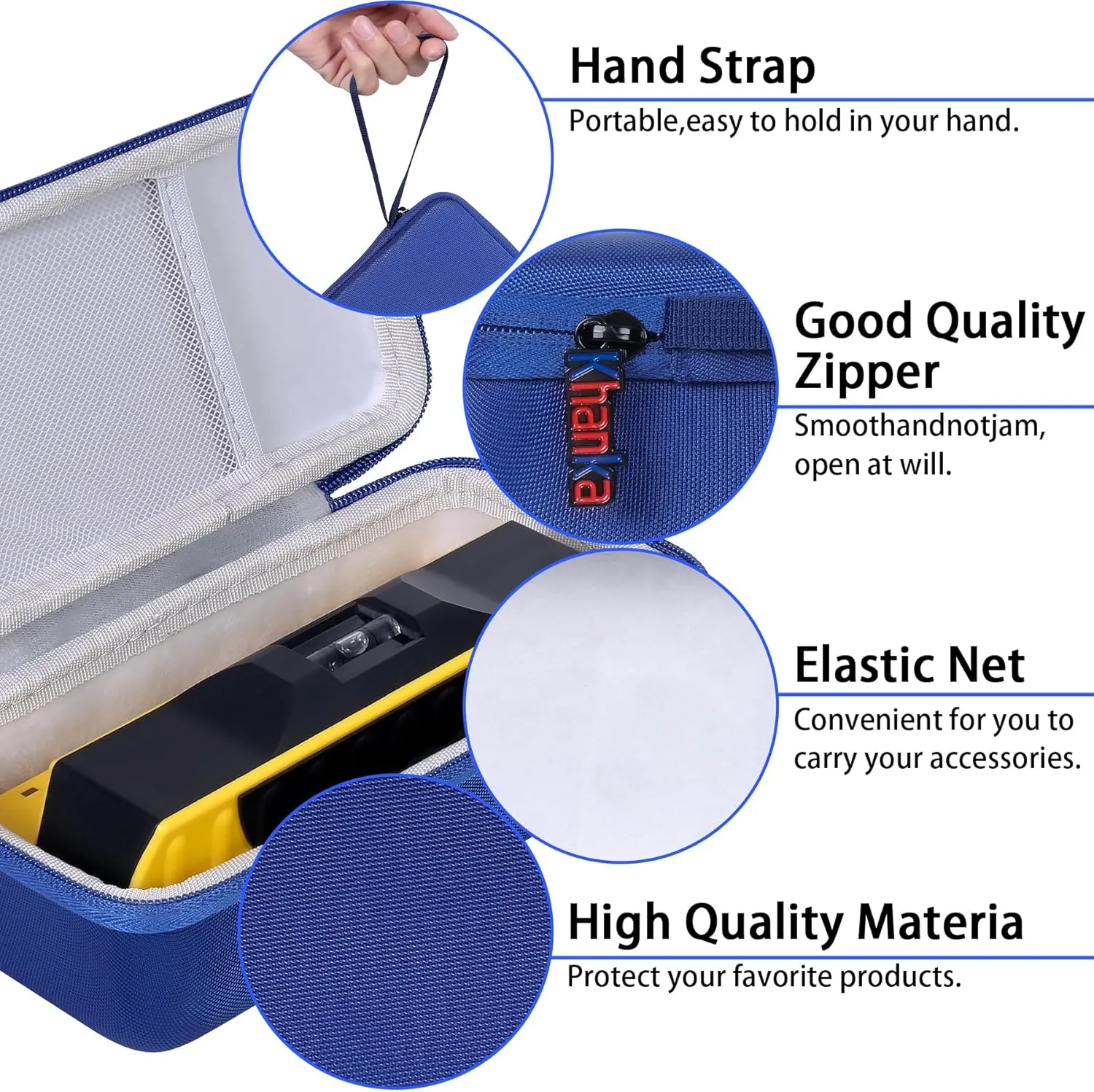 khanka Hard Travel Case Replacement for Franklin Sensors ProSensor 710 710  T11 T13 Professional Stud Finder (Blue)