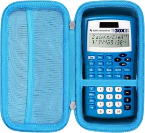 Khanka Hard Travel Case Replacement for Texas Instruments TI-30XIIS Scientific Calculator, Case Only (Blue)
