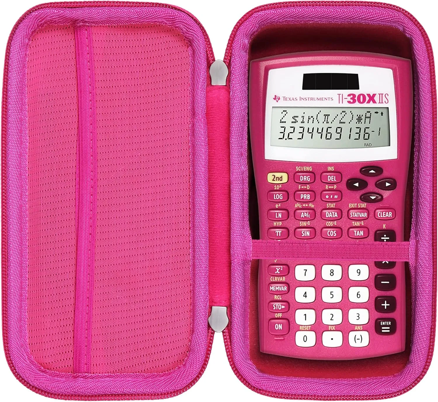 Khanka Hard Travel Case Replacement for Texas Instruments TI-30XIIS Scientific Calculator, Case Only (Pink)