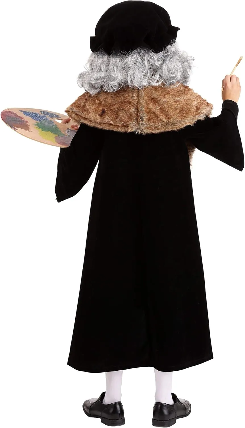 Kids Leonardo Da Vinci Costume, Boys Renaissance Genius Outfit For Dress Up And Play Pretend