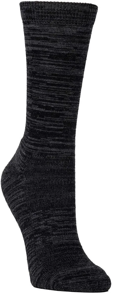KIRKLAND Signature Women Extra-Fine Merino Wool Blend Crew Sock, 4-pair