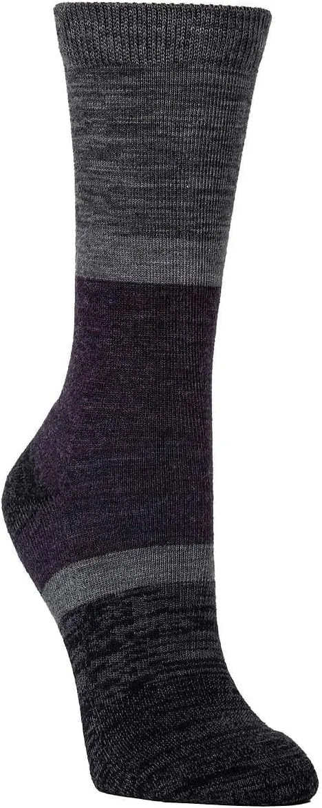 KIRKLAND Signature Women Extra-Fine Merino Wool Blend Crew Sock, 4-pair