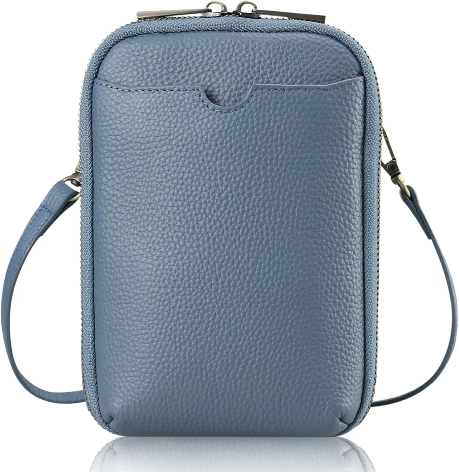 KITATU Crossbody Cell Phone Purses for Women Luxury Genuine Leather Small Crossbody Bags Wallet Purses with RFID Blocking