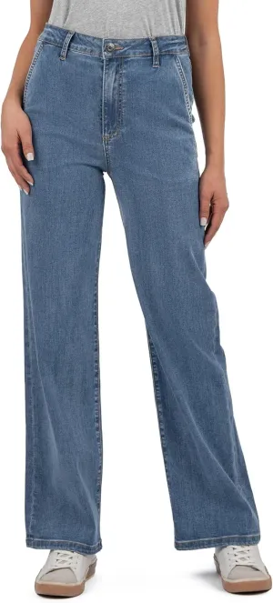 KUT from the Kloth Women's Charlotte High-Rise Straight Leg