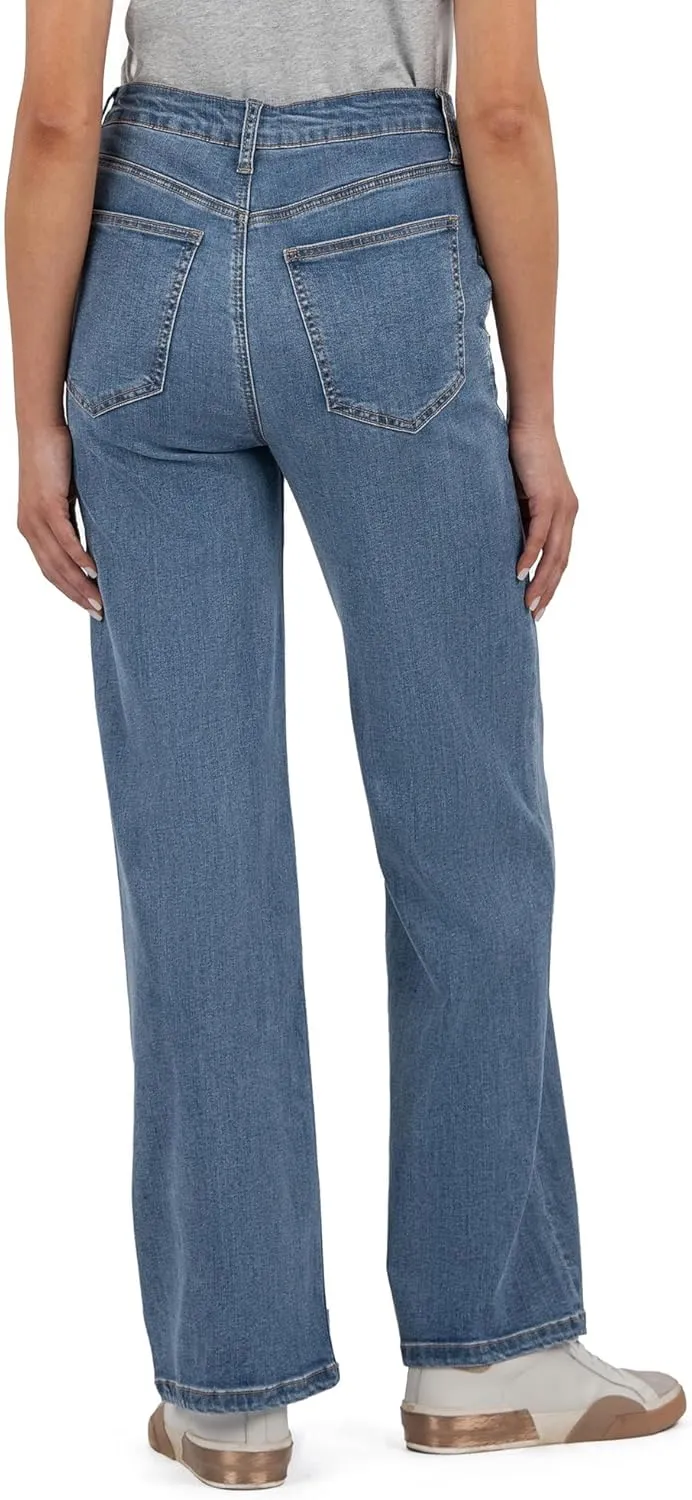 KUT from the Kloth Women's Charlotte High-Rise Straight Leg