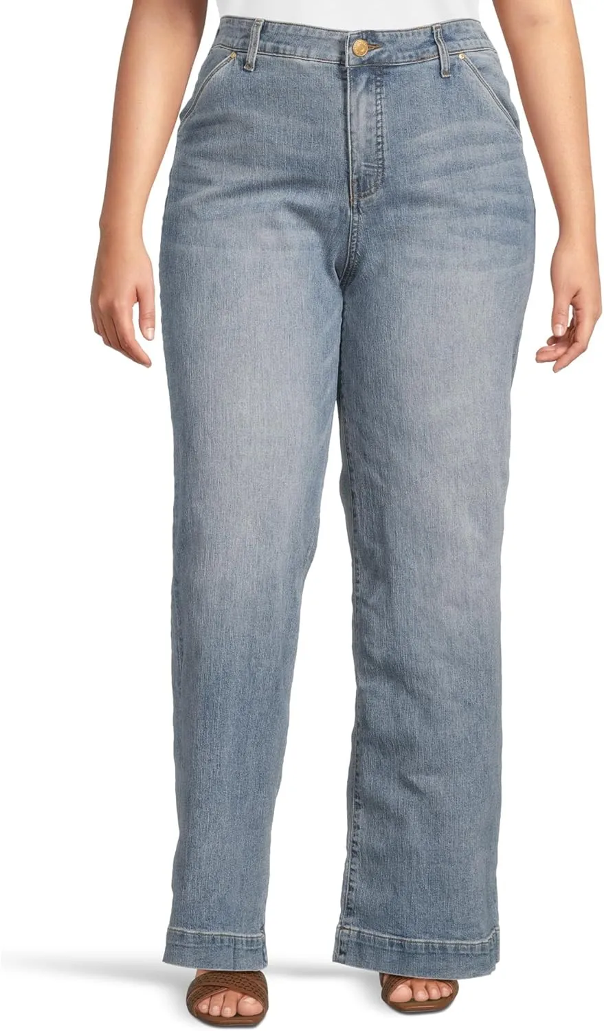 KUT from the Kloth Women's Jodi High Rise Wide Leg-Slash Front Pockets Fab Ab